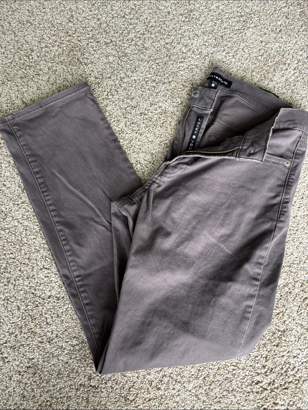 Lucky Brand Men's Pants in Gray-Brown